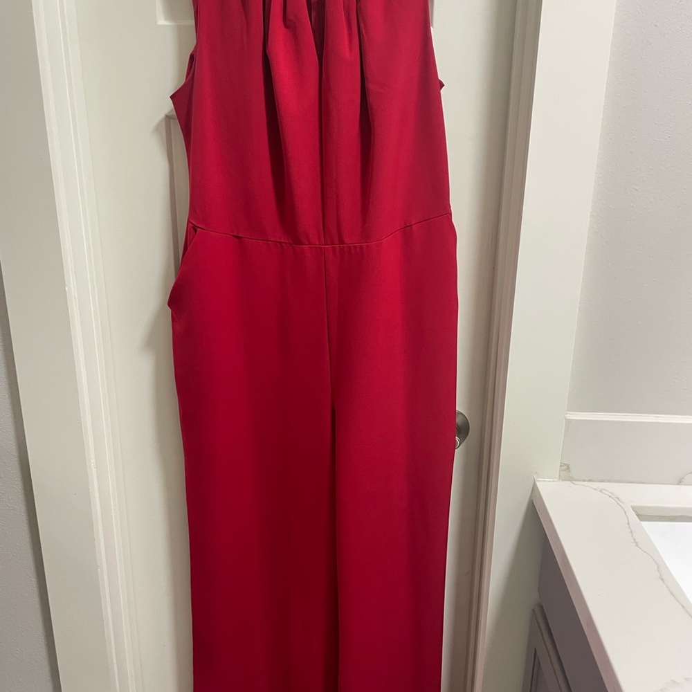 Lane Bryant Vibrant Red Jumpsuit